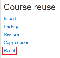 Reset